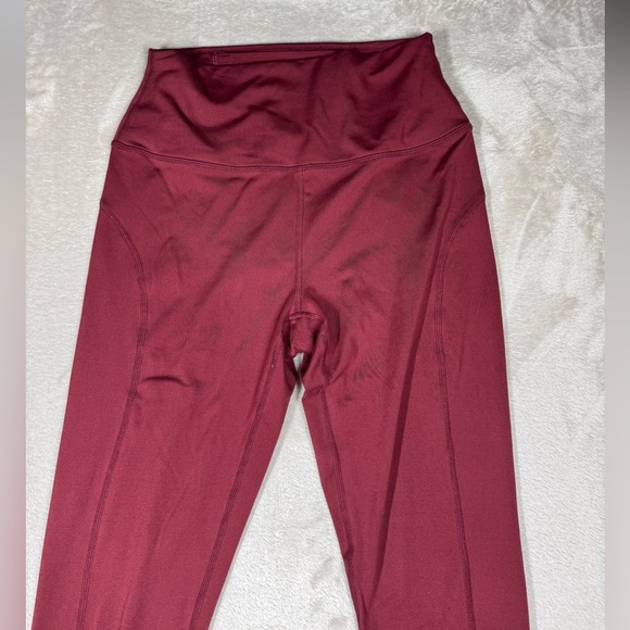 Free People Movement Good Times High Ruse Maroon Red Leggings Size Small - Picture 3 of 16